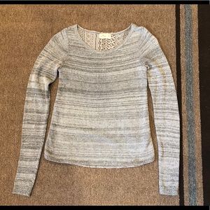 Hollister Lace back sweater size medium